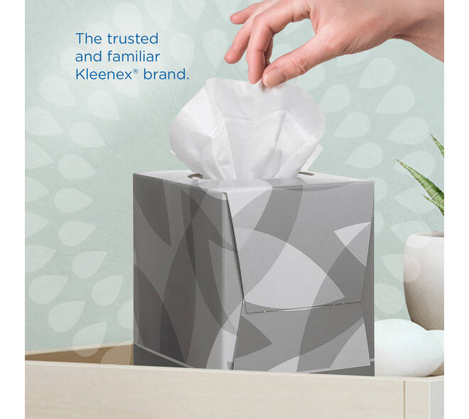 Facial tissues Kleenex kubus 2-laags 88 vel wit 8834