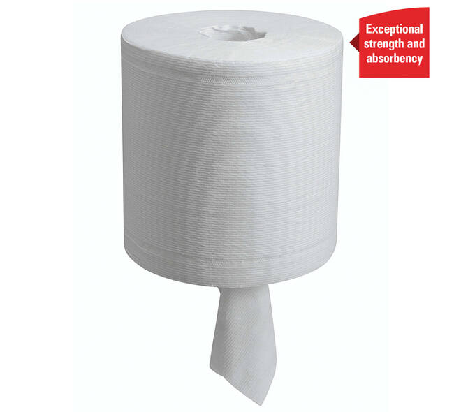 Poetspapier WypAll L20 GeneralClean 2-laags 380 vel wit 7303
