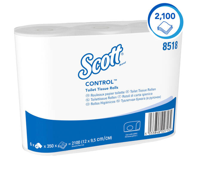 Toiletpapier Scott Control 3-laags 350 vel wit 8518