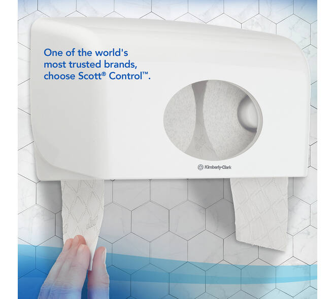 Toiletpapier Scott Control 3-laags 350 vel wit 8518