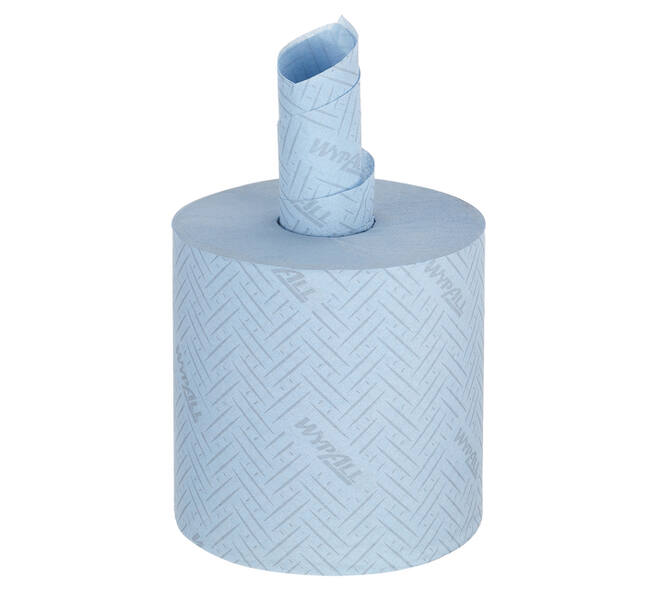 Poetspapier WypAll L10 GeneralClean 1-laags 800 vel blauw 7255