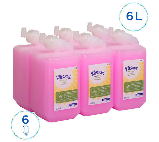 Handzeep Kleenex vloeibaar roze 1000ml 6331