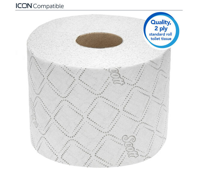 Toiletpapier Scott Essential 2-laags 600 vel wit 8517