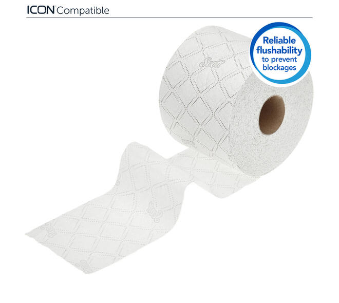 Toiletpapier Scott Essential 2-laags 600 vel wit 8517