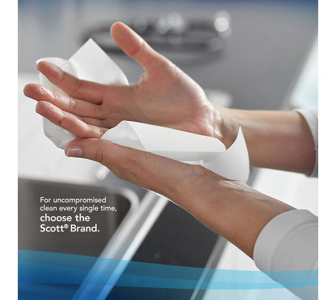 Handdoekrol Scott Control Slimroll 1-laags 165m wit 6657
