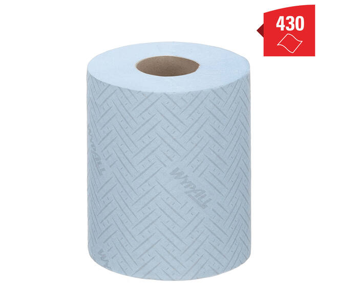Poetspapier WypAll L10 GeneralClean 1-laags 430 vel blauw 6223