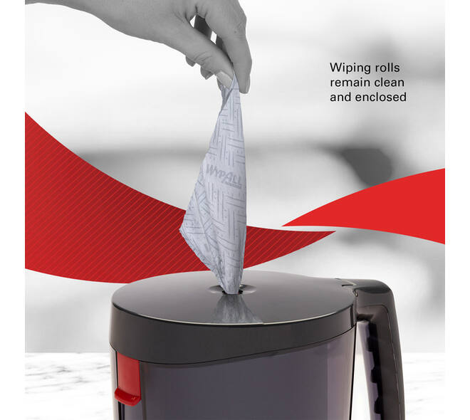 Poetspapier WypAll L10 GeneralClean 1-laags 430 vel blauw 6223