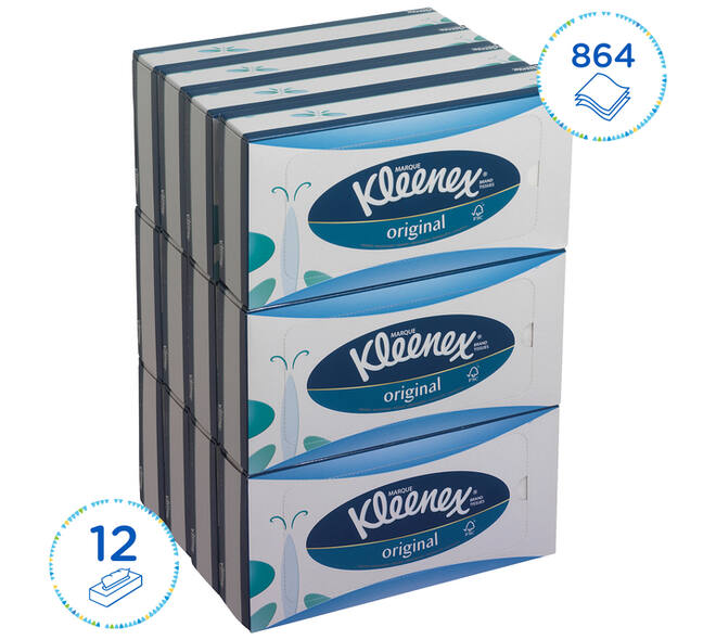 Facial tissues Kleenex 3-laags 72 vel wit 8824