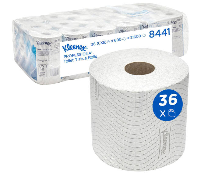 Toiletpapier Kleenex 2-laags 600 vel wit 8441