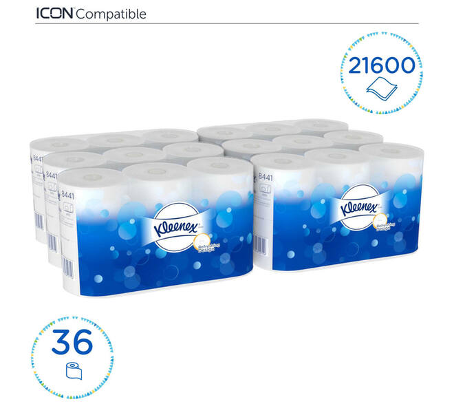 Toiletpapier Kleenex 2-laags 600 vel wit 8441