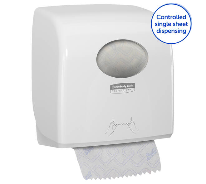 Handdoekroldispenser Kimberly Clark Aquarius Slimroll wit 7955