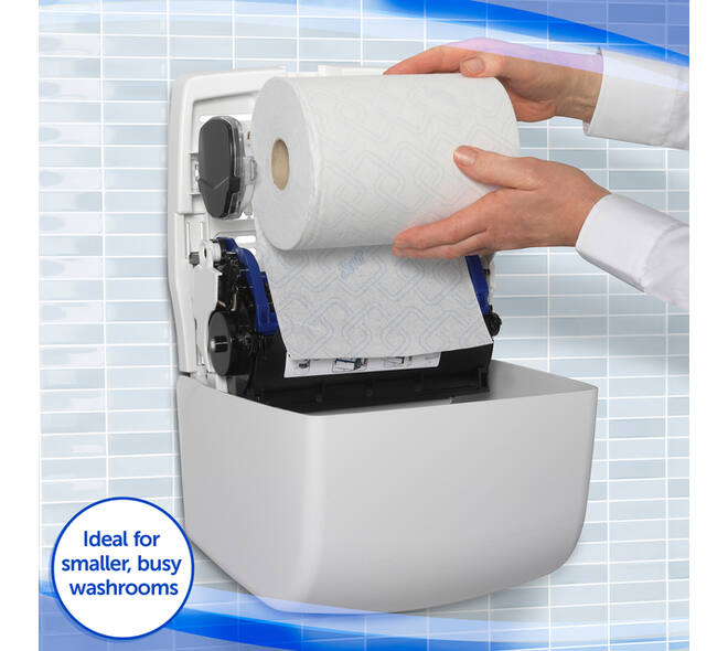 Handdoekroldispenser Kimberly Clark Aquarius Slimroll wit 7955