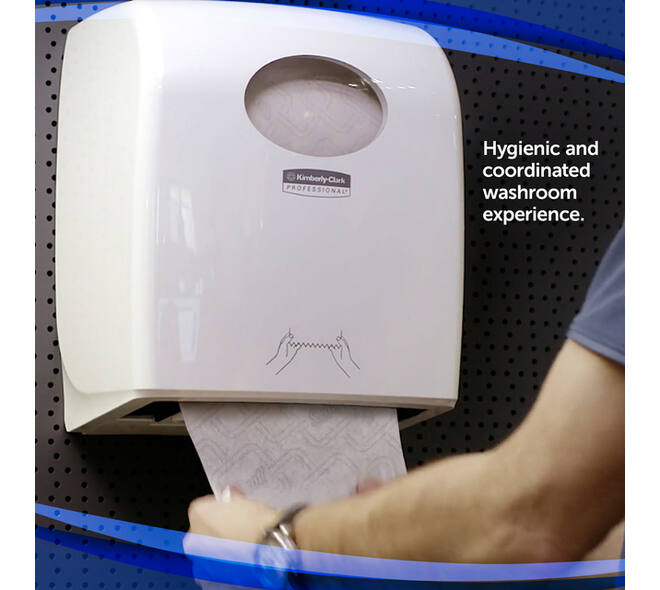 Handdoekroldispenser Kimberly Clark Aquarius Slimroll wit 7955