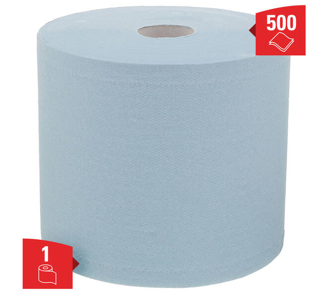 Poetspapier WypAll L20 GeneralClean 2-laags 500 vel blauw 7300