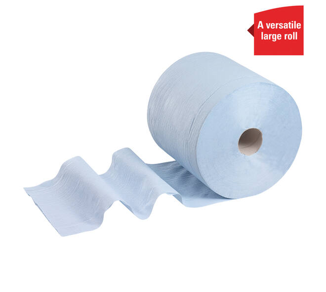 Poetspapier WypAll L20 GeneralClean 2-laags 500 vel blauw 7300