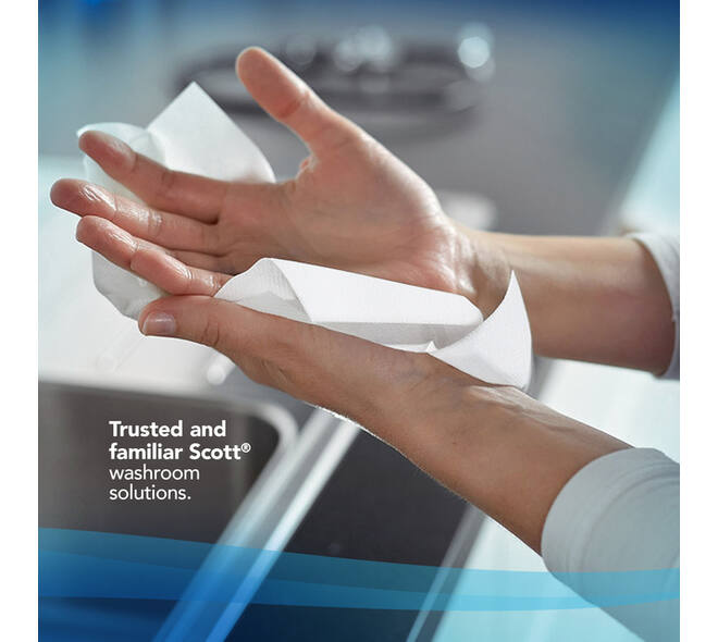Handdoek Scott Control i-vouw 1-laags 215x315mm 15x212 vel wit 6663