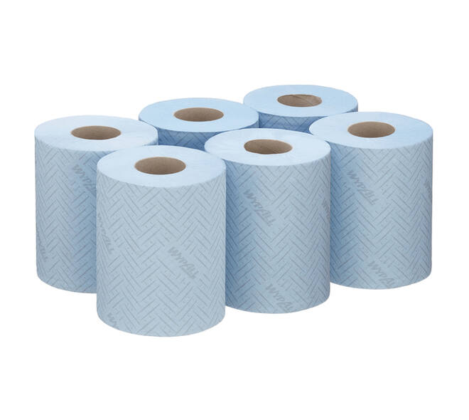 Poetspapier WypAll L10 GeneralClean 1-laags 280 vel blauw 6220