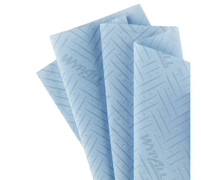 Poetspapier WypAll L10 GeneralClean 1-laags 280 vel blauw 6220