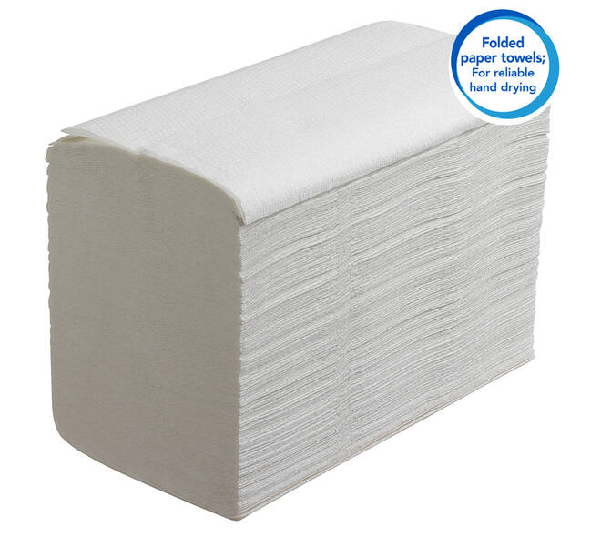 Handdoek Scott Essential i-vouw 1-laags 200x212mm 15x340 vel wit 6617