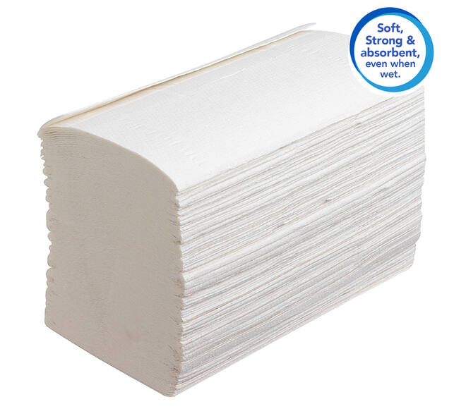 Handdoek Scott Control i-vouw 1-laags 200x210mm 15x304 vel wit 6689