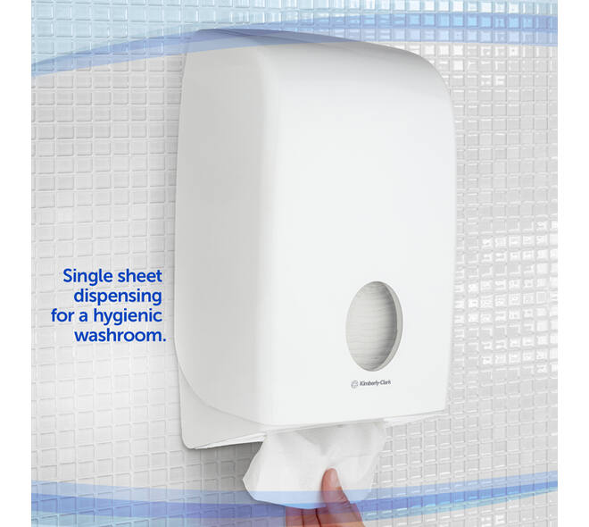 Handdoekdispenser Kimberly Clark Aquarius i-vouw wit 6945