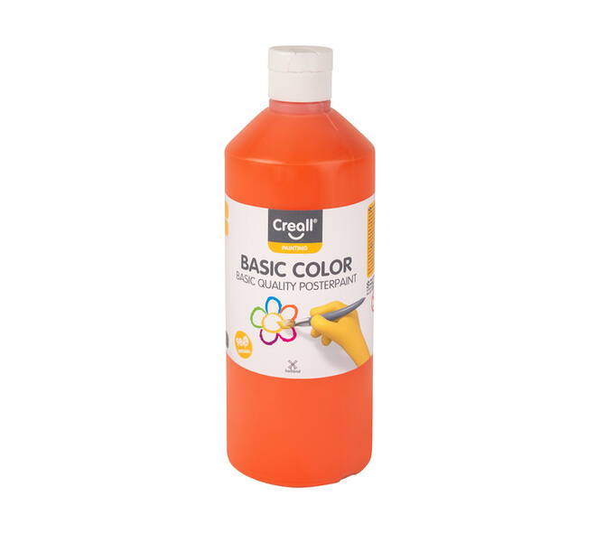 Plakkaatverf Creall basic oranje 500ml