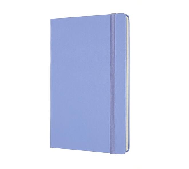 Notitieboek Moleskine large 130x210mm lijn hard cover hydrangea blue