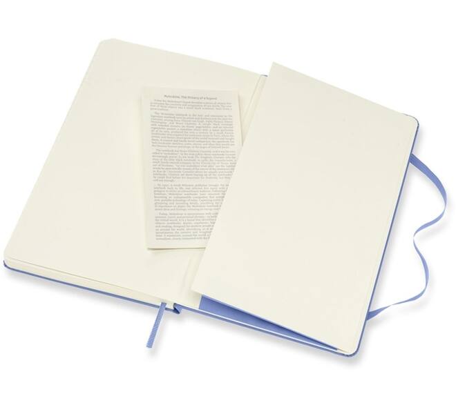Notitieboek Moleskine large 130x210mm lijn hard cover hydrangea blue