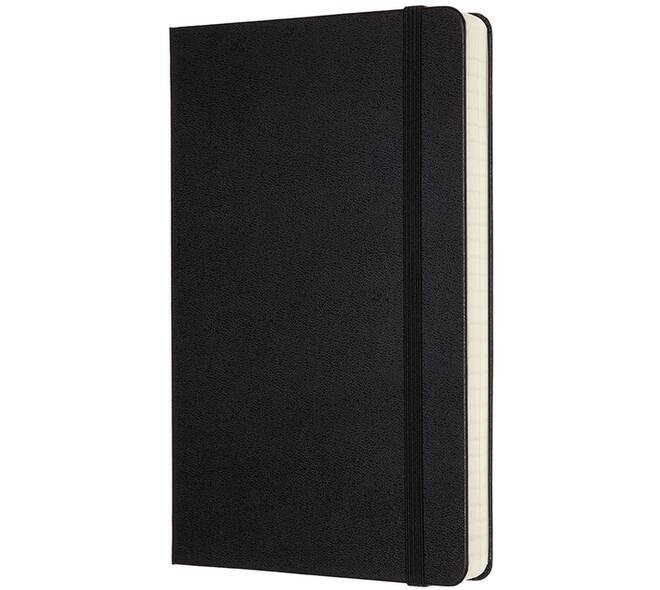 Notitieboek Moleskine Expanded large 130x210mm lijn hard cover zwart