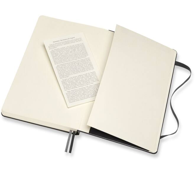 Notitieboek Moleskine Expanded large 130x210mm lijn hard cover zwart