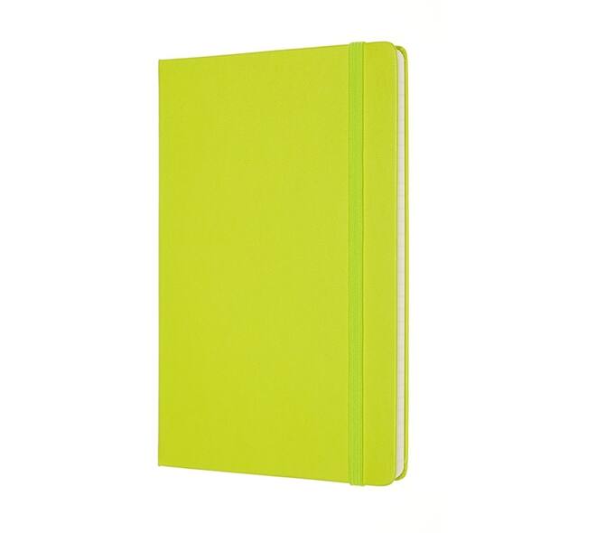 Notitieboek Moleskine large 130x210mm lijn hard cover lemon green