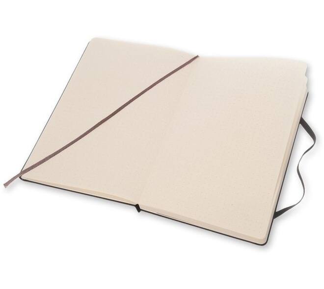 Notitieboek Moleskine large 130x210mm dots hard cover zwart