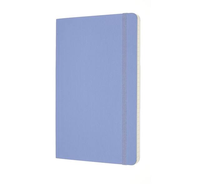 Notitieboek Moleskine large 130x210mm lijn soft cover hydrangea blue