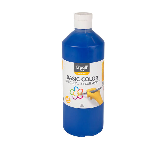 Plakkaatverf Creall basic donkerblauw 500ml