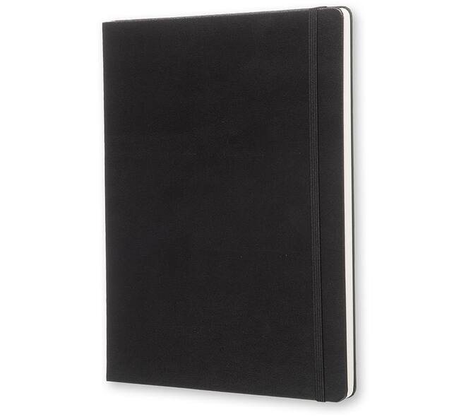 Notitieboek Moleskine XL 190x250mm blanco hard cover zwart