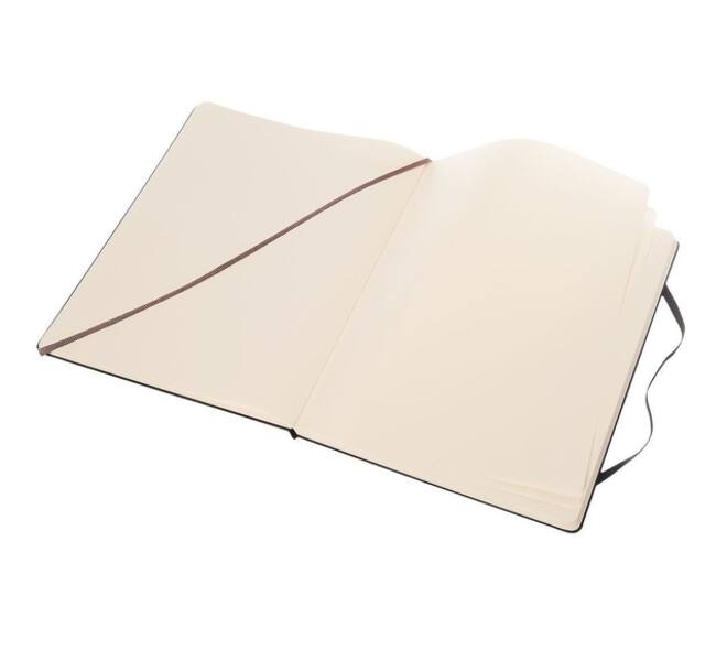 Notitieboek Moleskine XL 190x250mm blanco hard cover zwart