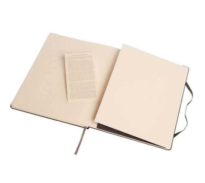 Notitieboek Moleskine XL 190x250mm blanco hard cover zwart