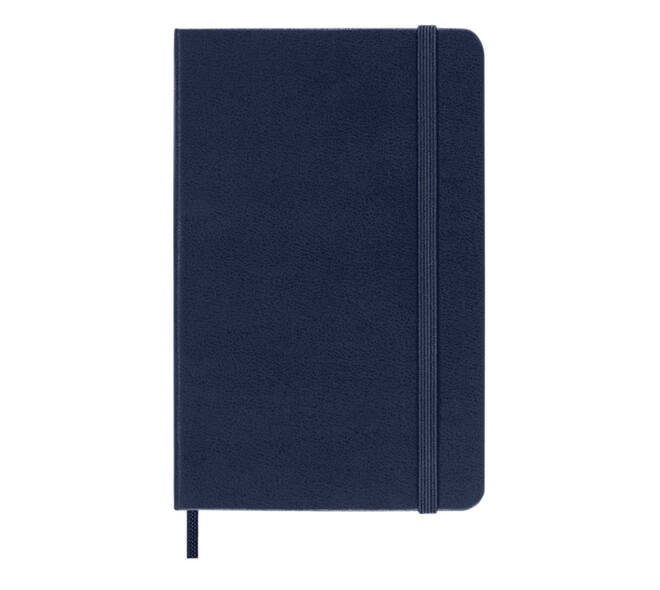 Notitieboek Moleskine pocket 90x140mm lijn hard cover sapphire blue