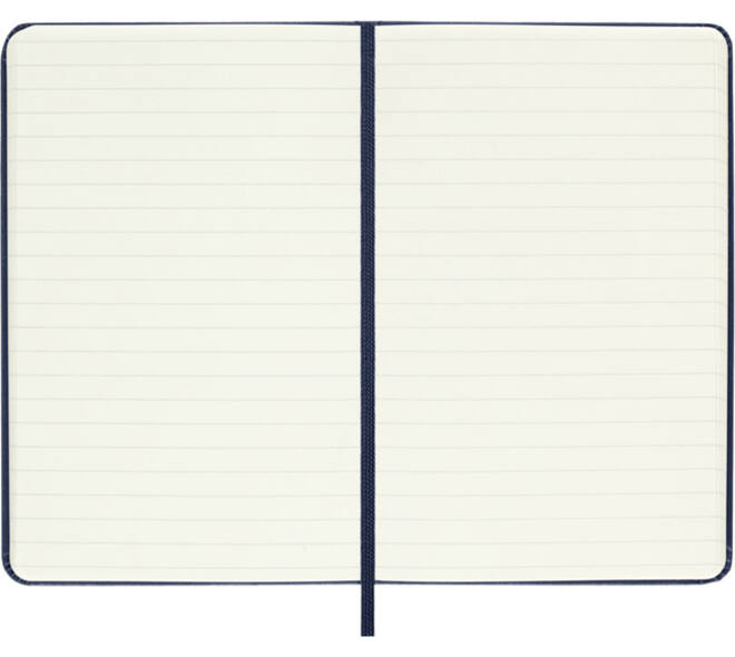Notitieboek Moleskine pocket 90x140mm lijn hard cover sapphire blue