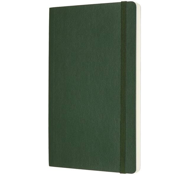 Notitieboek Moleskine large 130x210mm dots soft cover myrtle green