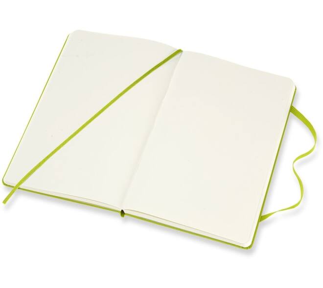 Notitieboek Moleskine large 130x210mm blanco hard cover lemon green