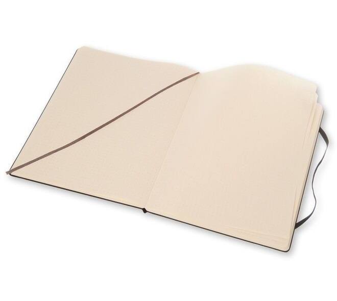 Notitieboek Moleskine XL 190x250mm dots hard cover zwart