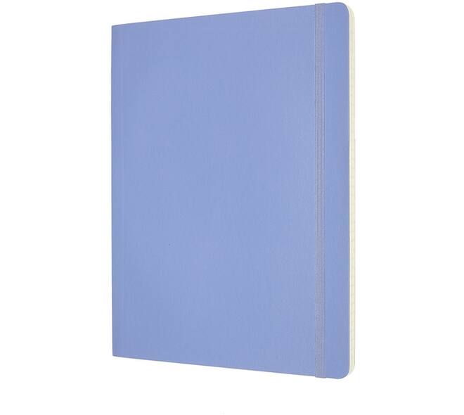 Notitieboek Moleskine XL 190x250mm lijn soft cover hydrangea blue