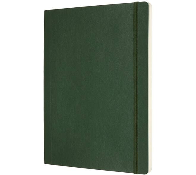 Notitieboek Moleskine XL 190x250mm blanco soft cover myrtle green