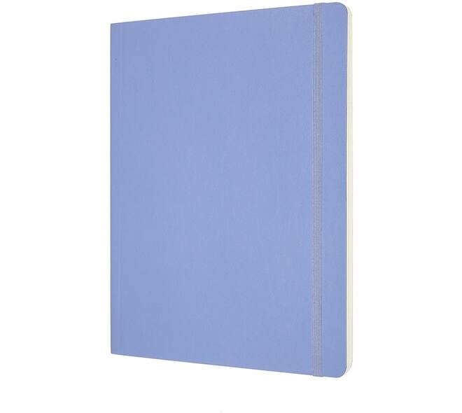 Notitieboek Moleskine XL 190x250mm blanco soft cover hydrangea blue