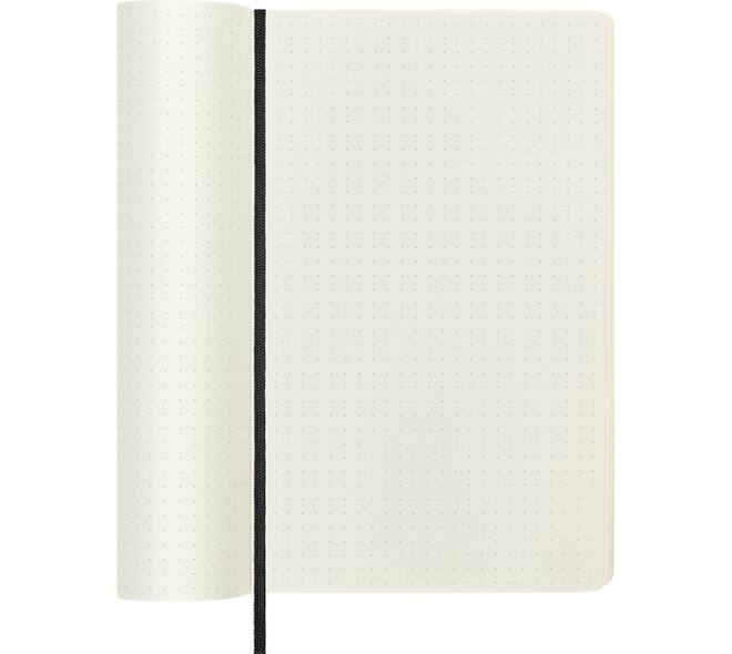 Notitieboek Moleskine large 130x210mm dots soft cover zwart