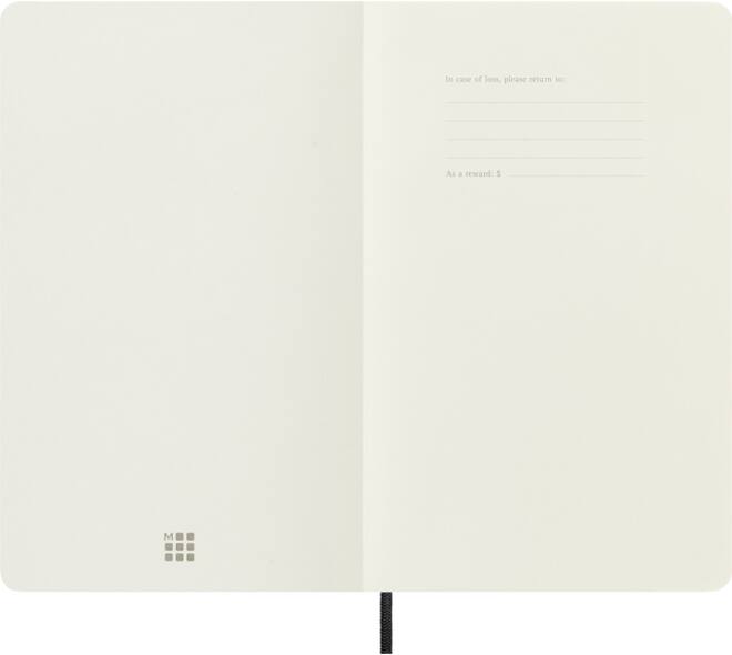 Notitieboek Moleskine large 130x210mm dots soft cover zwart