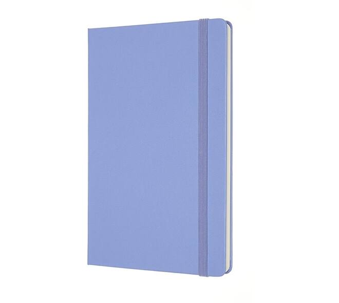 Notitieboek Moleskine large 130x210mm blanco hard cover hydrangea blue