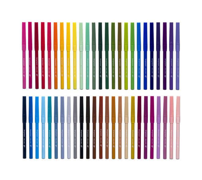 Viltstift Bruynzeel Kids assorti 50 stuks
