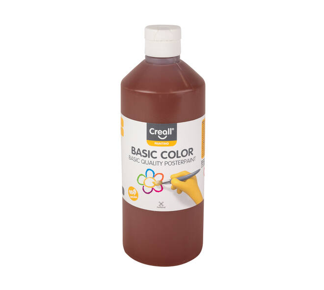 Plakkaatverf Creall basic donkerbruin 500ml